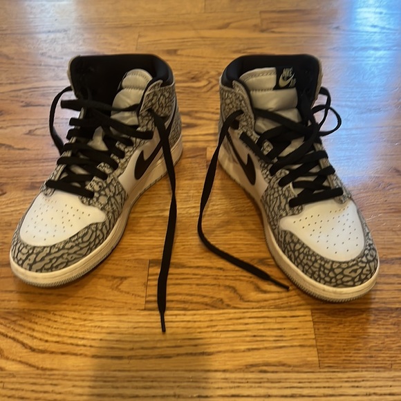 Nike Jordan 1 high OG white cement gs - Picture 2 of 9